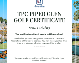 PIPER GLEN GOLF RAFFLE